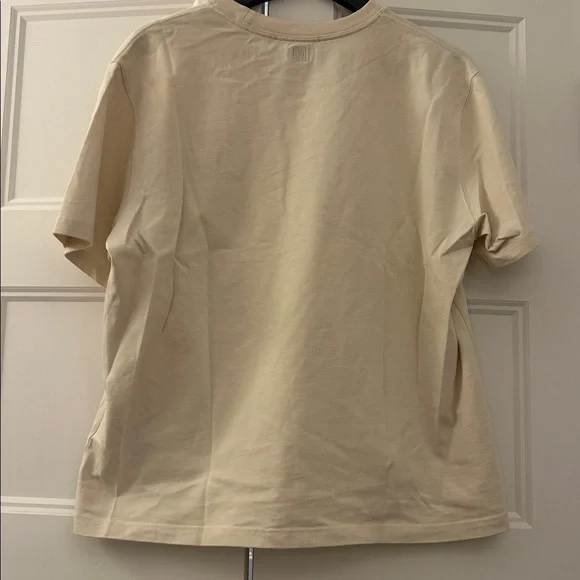 AMI Beige T-Shirt with Red Heart Logo size small - Picture 9 of 10